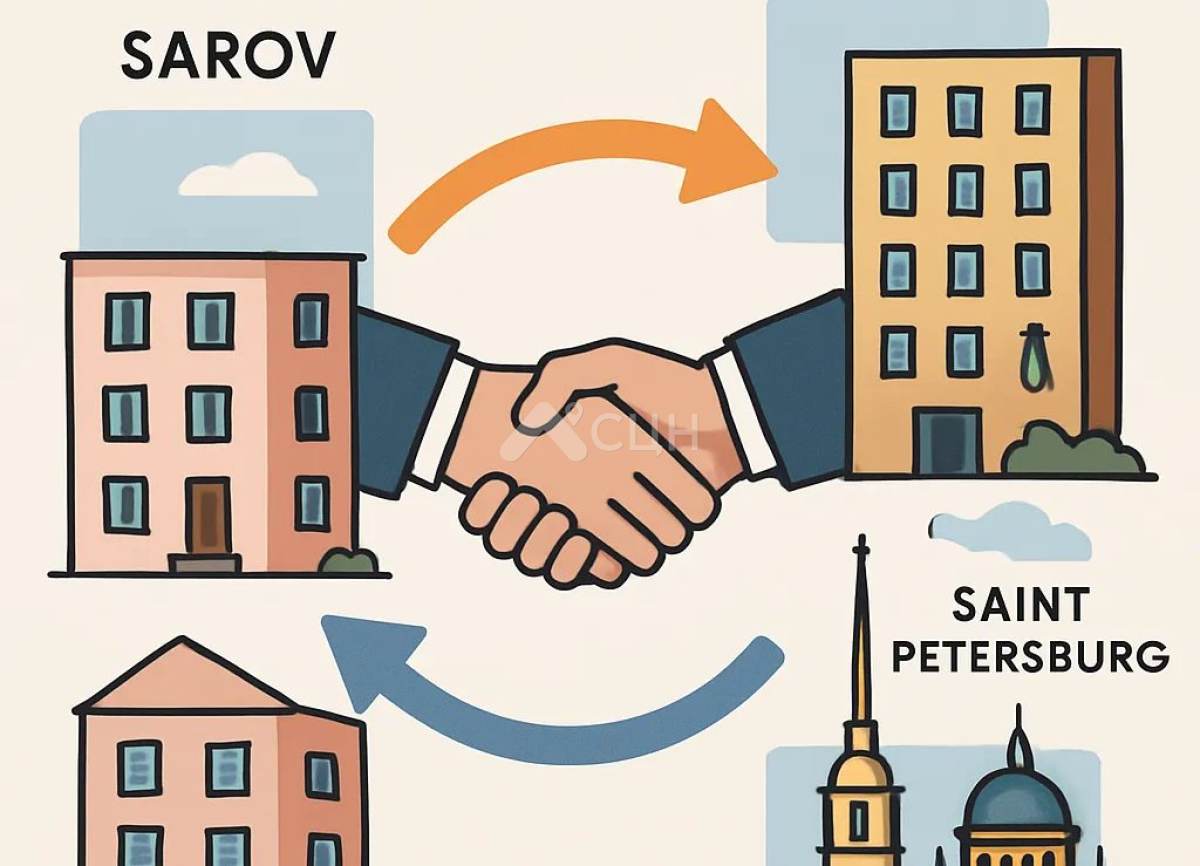 На картинке межрегиональный обмен Саров-Москва-Питер