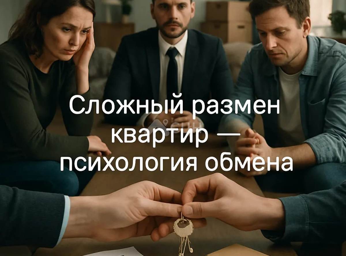 На фото: сложный размен квартир, психология обмена