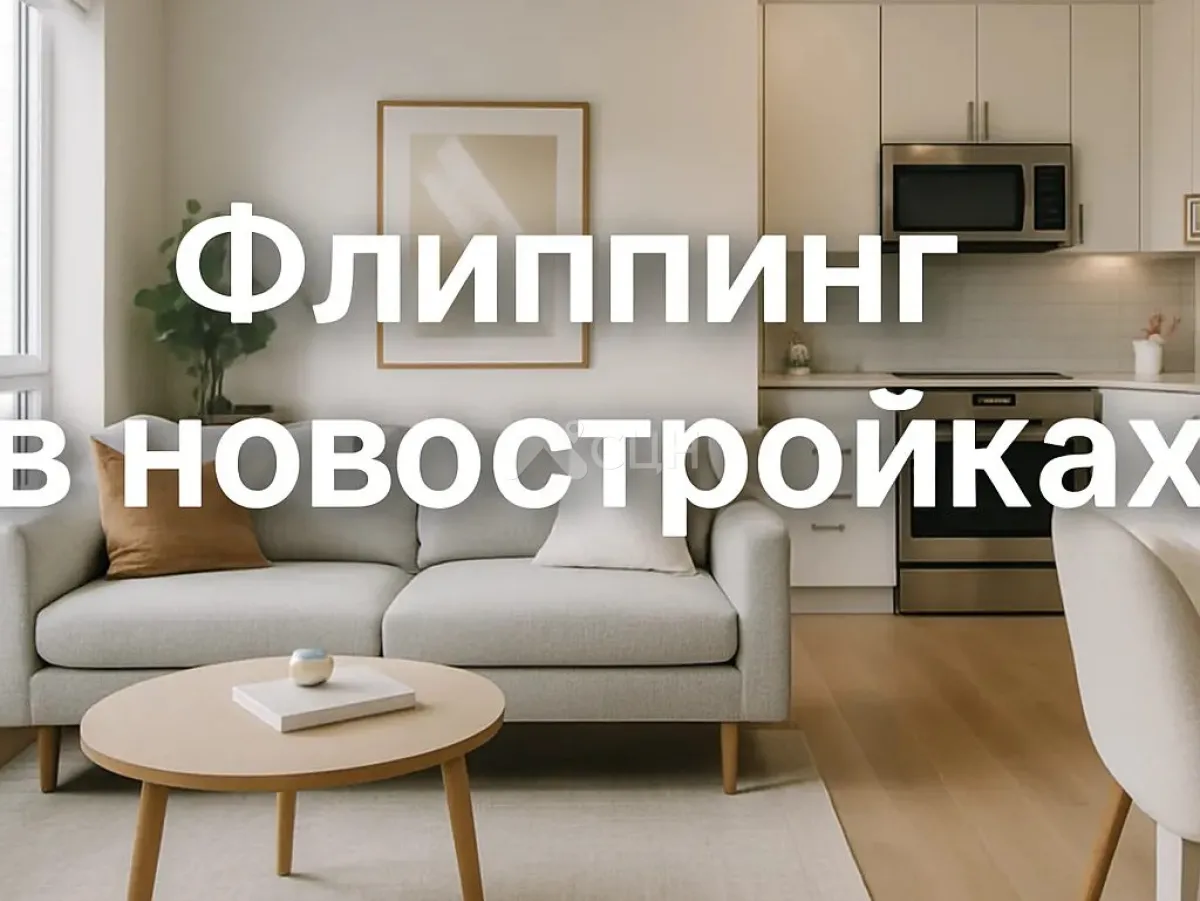 На картинке приобретенная под флипинг квартира в новостройке с уже выполненным ремонтом