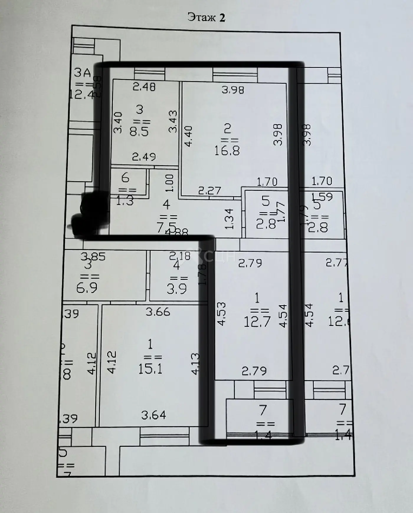Фотография: продажа двухкомнатная квартира, Саров, улица Курчатова, 8к2 - фото 10 из 10
